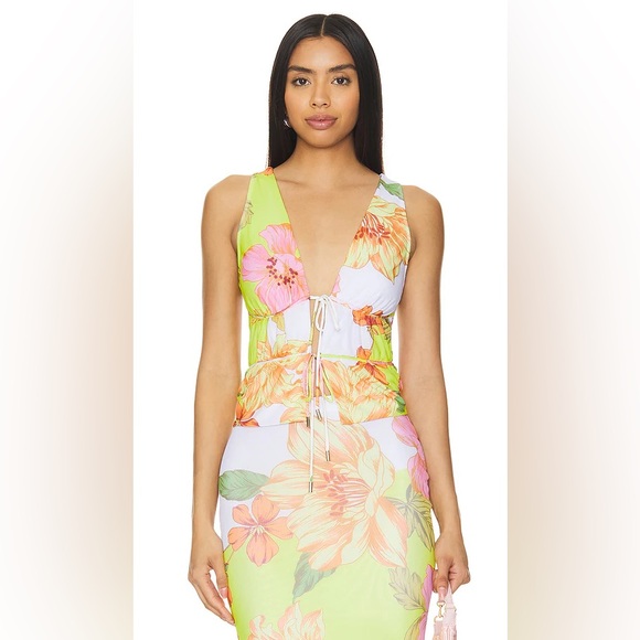 AFRM Floral Set Mirna Top & Skirt - Size S - Picture 1 of 3